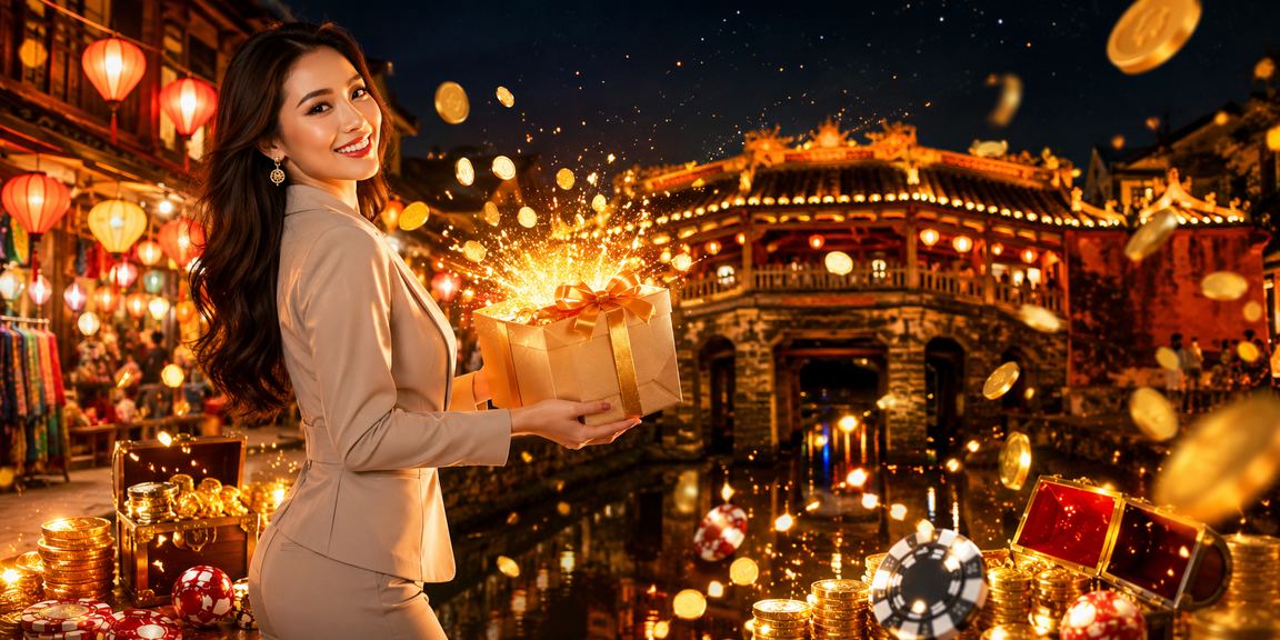 Khung cảnh giải trí cá cược về đêm tại Hội An